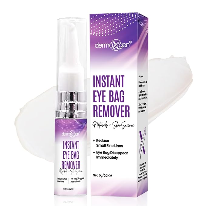 Instant Under Eye Bag Remover Cream - Dark Circles Under Eye Treatment Cream for Wrinkles & Puffiness - Advanced Anti-Aging Formula for Women - Quick Solution for Tired & Dull Skin - 0.21 OZ