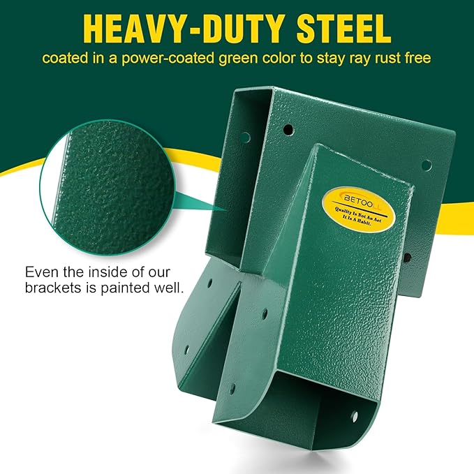 BETOOLL A-Frame 1pcs Bracket Swing Set Bracket for Heavy Duty Swing Set – Includes Mounting Hardware, Ideal for Indoor and Outdoor Playgrounds (1 Bracket-Green)