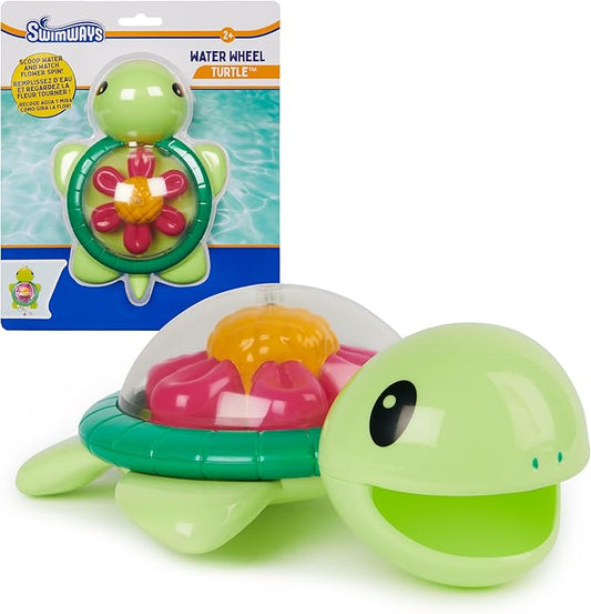 SwimWays Water Wheel Turtle, Kids Pool Accessories & Swimming Pool Toys, Turtle-Themed Water Toys for Kids Ages 2 & Up