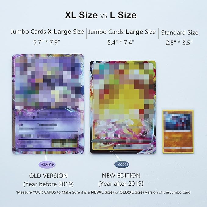 Jumbo Card Sleeves Size XL:5.7 x 7.9 Inch - Card Sleeves for Oversized TCG Trading Cards (50pcs)