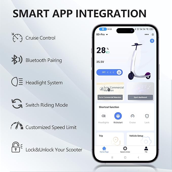 MAXSHOT Electric Scooter for Adults, 8.5/10/14" Tires, 19/22Mph, 350W/500W Motor, 21-28 Miles Range, Folding E-Scooter with Dual Suspension,APP(V1/SPRO/MAX/PRO/X1/X1PRO/PR)