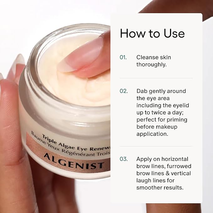 Triple Algae Eye Renewal Balm by Algenist for Women - 0.5 oz Balm