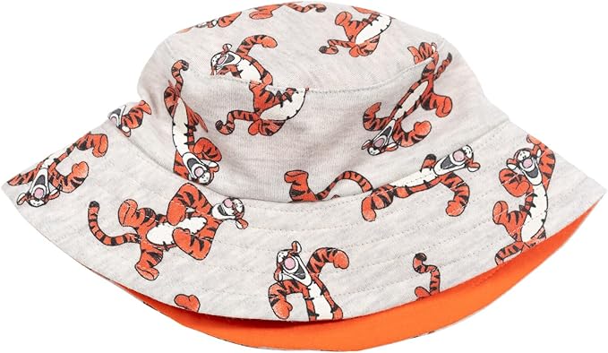 Disney Baby Romper and Reversible Bucket Sun Hat Outfit Set Newborn to Infant Sizes (Newborn - 24 Months)