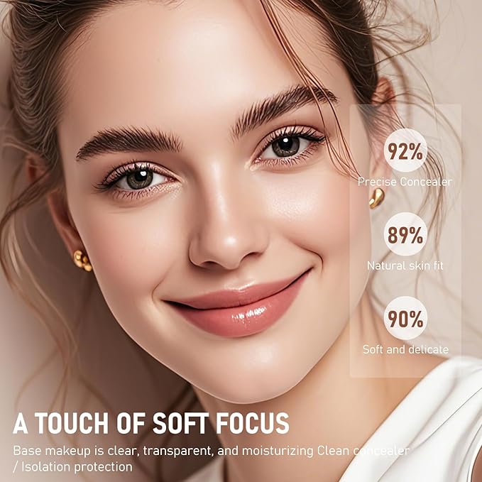 Flawless Eraser Foundation Stick,Korean Hydrating Lightweight Foundation Stick with Brush,Multi-Use Foundation Stick Makeup, Waterproof Thin and Cover Blemishes for All Skin Types (deep wheat, 05)