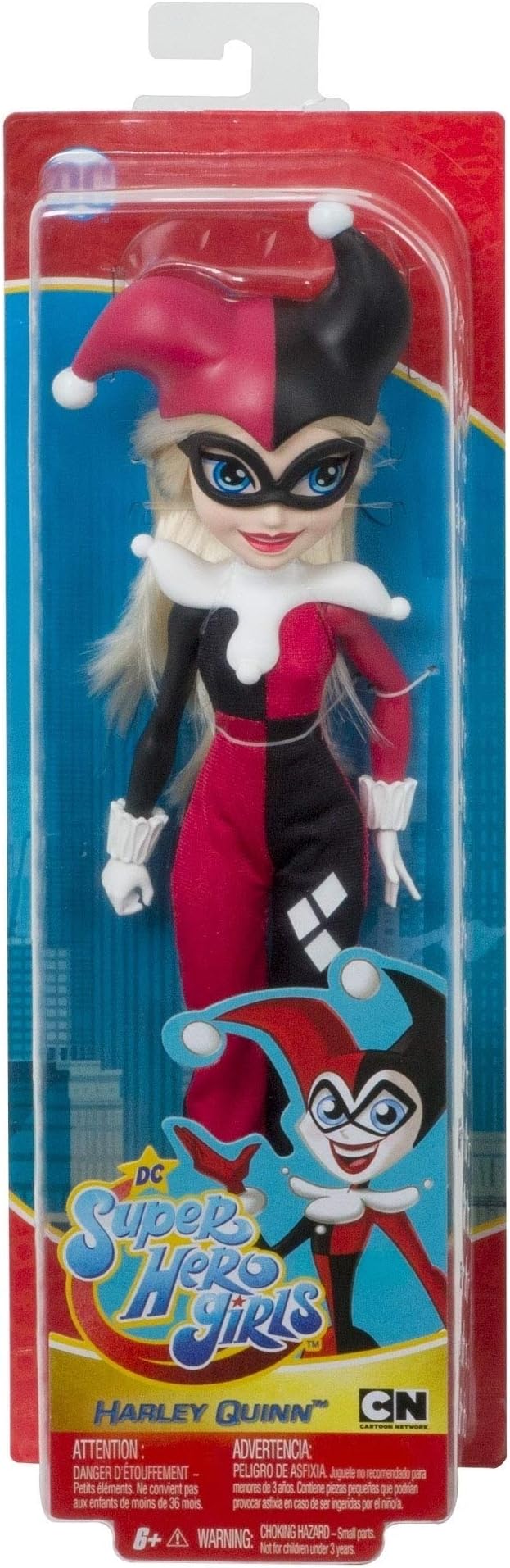 DC Super Hero Girls Harley Quinn Action Doll (~11.5 inch) with Removable Accessories, Wearing Iconic Outfit with True-to-Show Details, Great Gift for 6 – 8 Year Olds