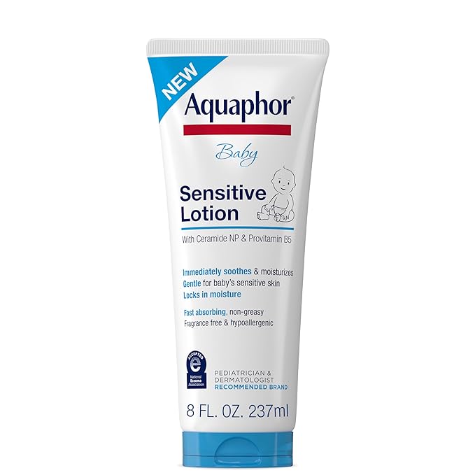 Aquaphor Baby Sensitive Lotion, Baby Lotion to Soothe and Moisturize Delicate Skin, 8 Oz