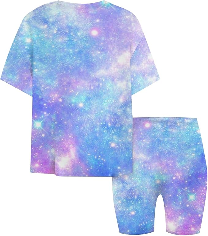 K-POP DEM0N Hunters Outfits for Girls, 2 Piece T-Shirts and Apparel Sets Birthday Gift