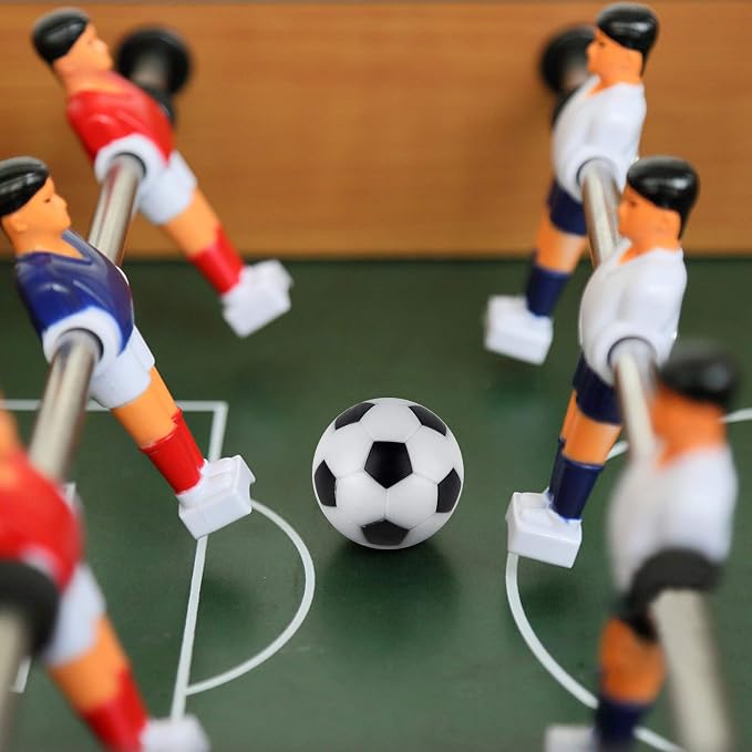 Coopay 12 Pieces 32mm Foosball Balls Table Multicolor Football Soccer Replacement Balls for Official Tabletop Game with a Black Drawstring Bag