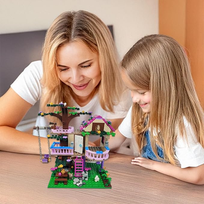 Treehouse Building Blocks Set – 504+ PCS, Adventure-Themed Playset for Collector， Compatible with Lego, Gift-Giving Favorite，Come with 3 Minifigures