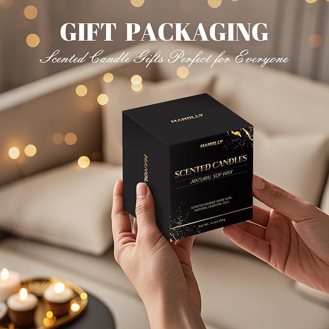 My The W.ay Hotel Candle, 9 oz Scented Candles for Home Soy Candle Wax, Gift for Dad, Husband or Boyfriend, Inspired by The One Hotels, Luxury Long Lasting Aromatherapy Jar Candle Gifts for Men Women