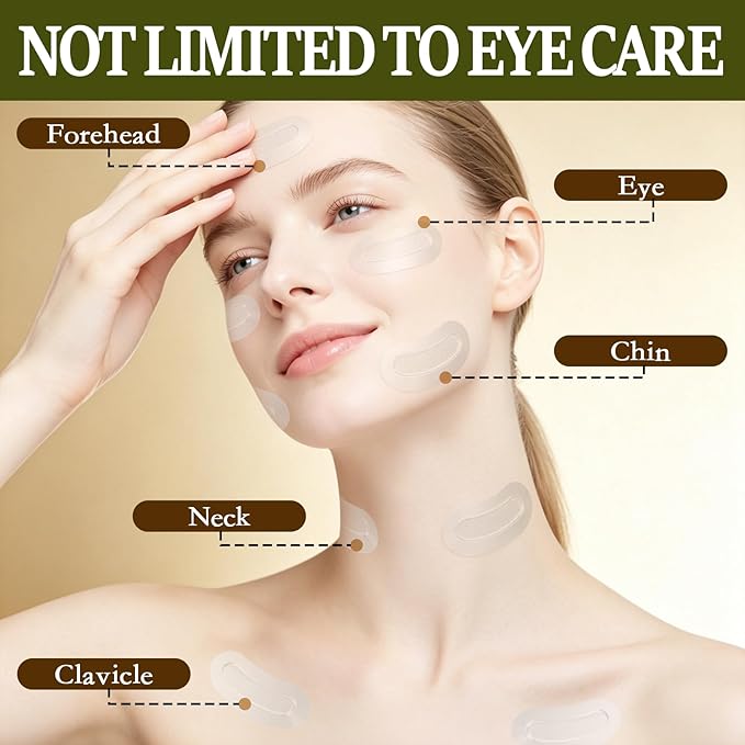 12 Count PDRN Micro Eye Patches,Dark Circle,Under Eye Patches For Puffy Eyes,Ceramides, Serum-Infused Eye Patches With Hyaluronic Acid & Collagen,Gentle Skin-Friendly