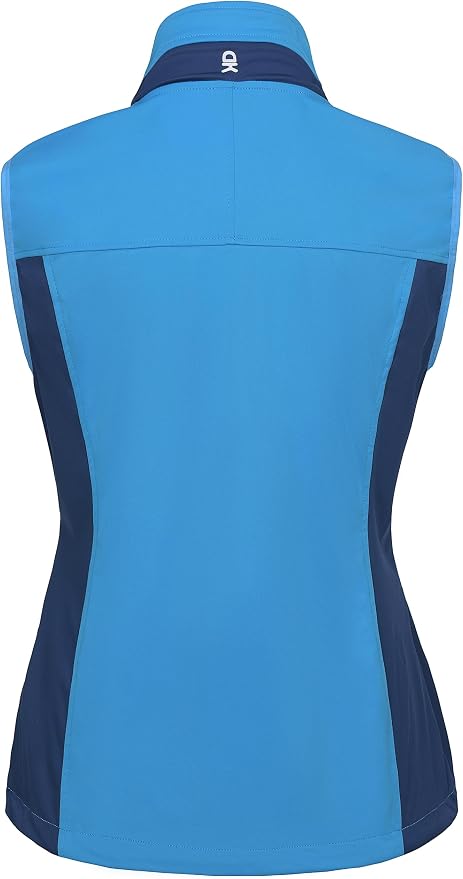 Little Donkey Andy Women's Lightweight Vest Windproof Sleeveless Jacket | Cycling Windproof Vest, Water-Repellent Stretch Shell, Lightweight Tennis Running Outerwear, Golf Hiking Workout Sleeveless