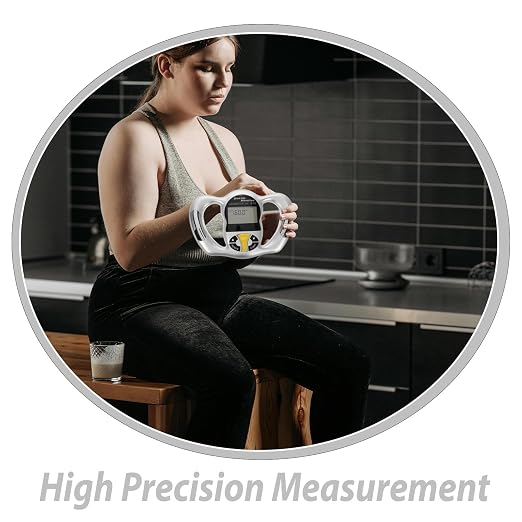 Uonlytech Handheld Body Fat Monitor Bmi Measurement Tool Digital Body Fat Scanner for Fitness Tracking and Health Analysis