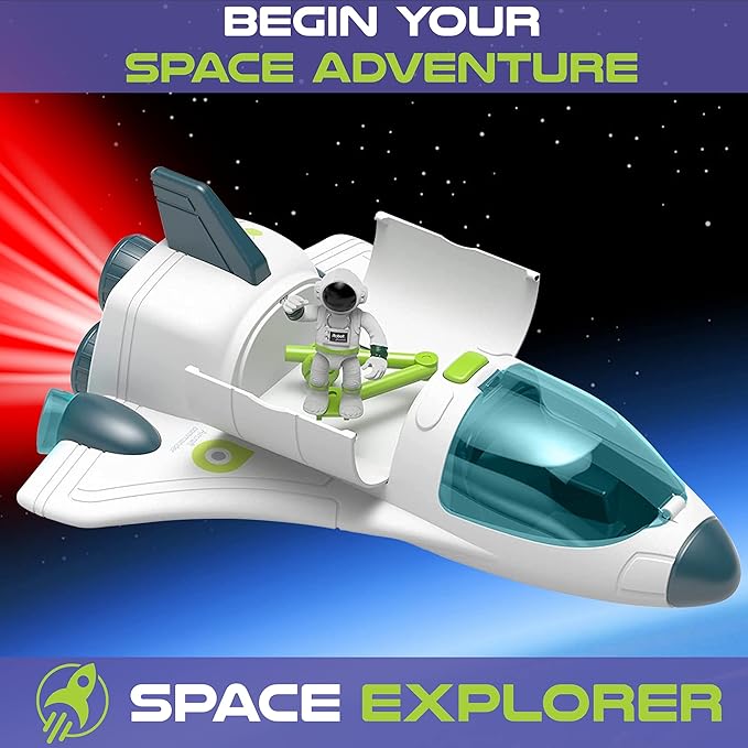 Space Shuttle Toy | Rocket Ship with Astronaut | Space Toys for Kids 3 5