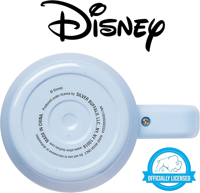 Silver Buffalo Disney Lilo and Stitch Christmas Holiday Santa Hat and Snowflakes Double Walled Stainless Steel Tumbler with Handle and Straw, Fits in Standard Cup Holder, 40 Ounces