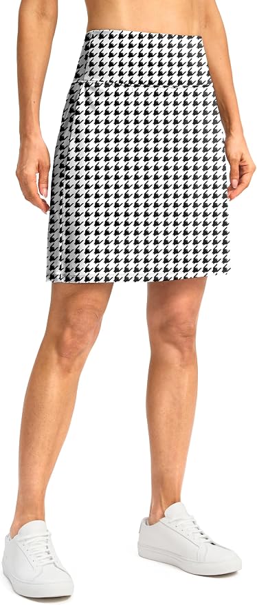 G Gradual 19" Skorts for Woman with Pockets High Waist Golf Skirt | Lightweight, Stretchy, Breathable, Tummy Control, Built-in Shorts, Athletic, Tennis, Pickleball, Casual Summer