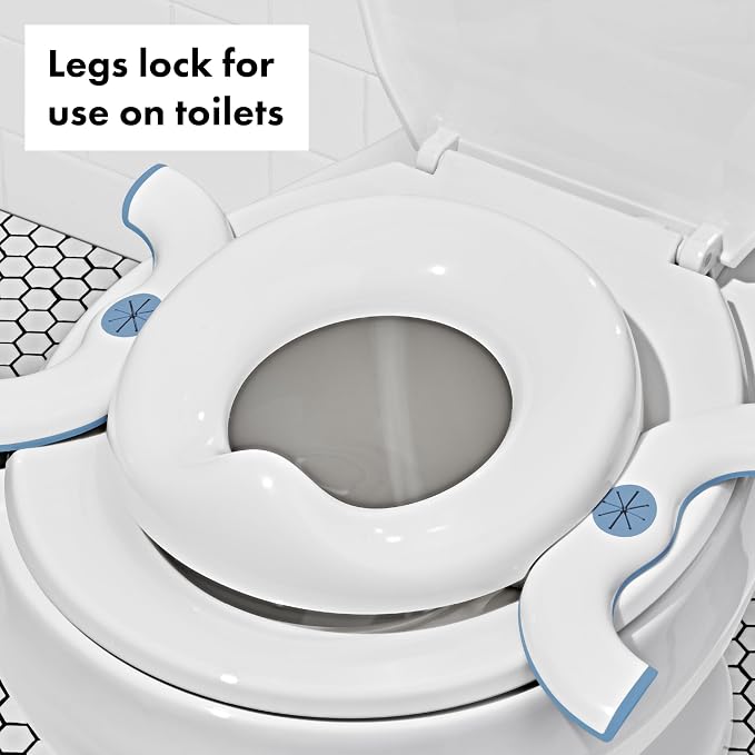 OXO Tot 2-in-1 Go Portable Potty with Travel Bag, Travel Potty Seat for Toddler - Dusk