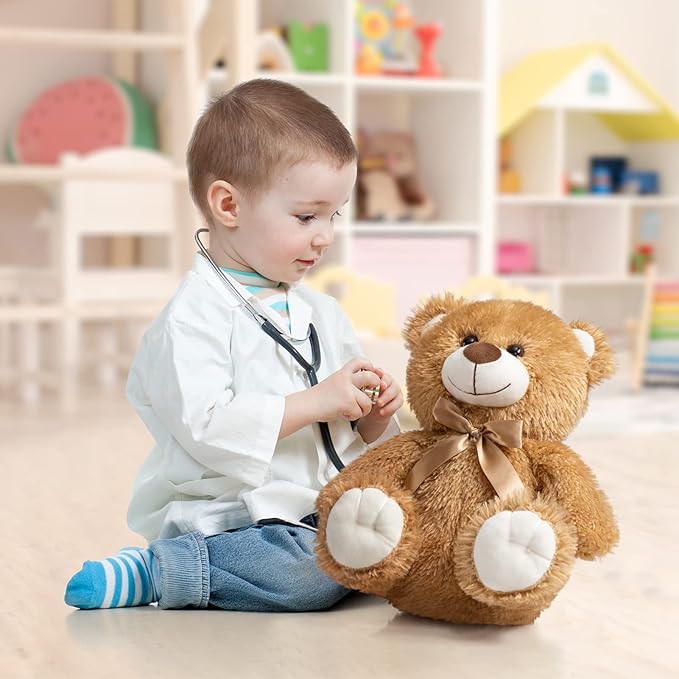 Super Color Teddy Bear Stuffed Animals Plush Toy for Children Girlfriend Family Congratulations Baby Shower Birthday Tan 14 inch