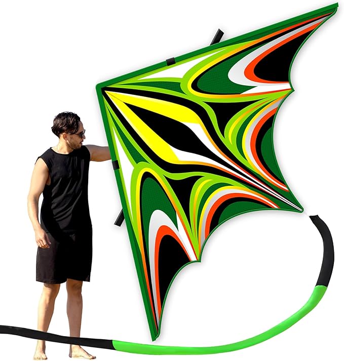 SGftre Delta Kite for Kids & Adults，Extremely Easy to Fly for Beginners，Kites for Beach Trip Park Family Outdoor Activities