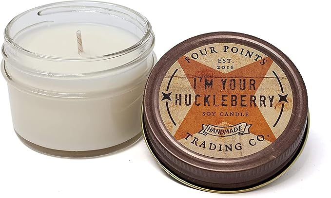 I'm Your Huckleberry 4 Oz Scented Soy Aromatherapy Candle w/Jar | Aromatherapy, w/Jar