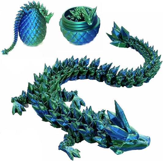 12“Dragon Eggs with Dragon Inside, Dragon Egg Fidget Toys, 3D Dragon Eggs with Dragon Inside, Mystery Dragon Egg, 3D Printed Dragon Egg, Stocking Easter Basket Stuffers