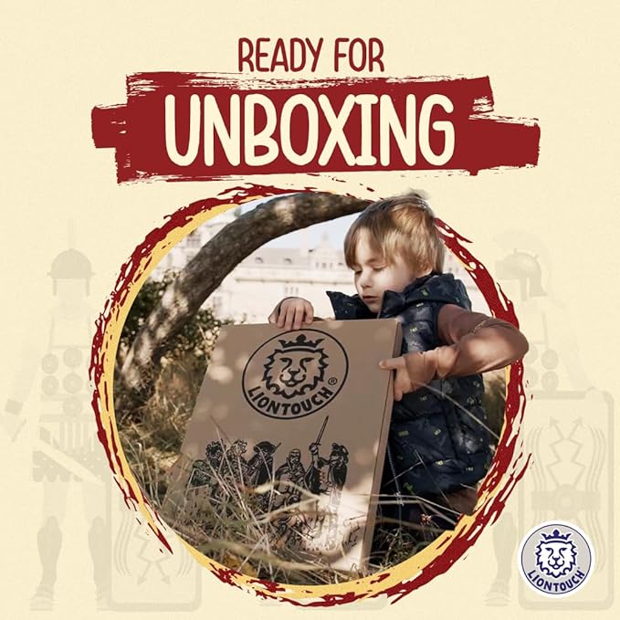 Liontouch Roman Legionary Sword & Shield | Historical Combat Toy Set for Children’s Pretend Play As A Soldier in Ancient Rome | Safe Weapons & Battle Armor for Dress Up & Gladiator Costumes for Kids