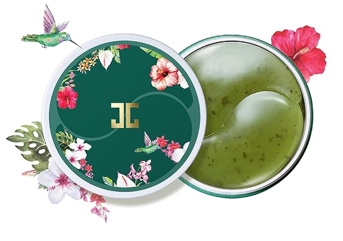 JAYJUN Green Tea Eye Gel Patches for Puffy Eyes, Hydrating & Cooling Under-Eye Care, 1.4g, 60 Patches