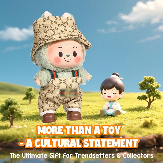 AICase for 17cm Doll Clothes/Outfit,Clothes Set for 17cm Doll,2 Piece Set Hat Clothing,Boys and Girls Stylish Adorable Dolls Clothes Accessories_13