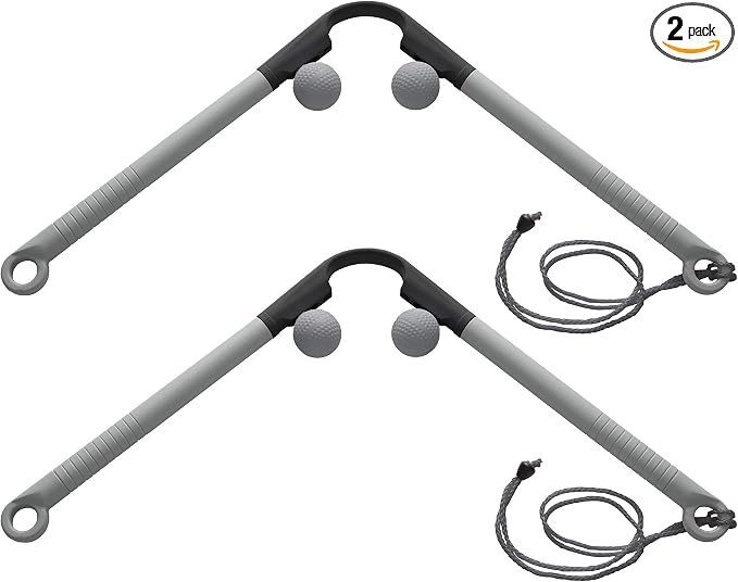 Body Back AccuMassage FSA Eligible - Dual Pressure Point Massage Tool & Massage Hammer - 2 in 1 Design - Shiatsu Neck Massager Tool, Golf Ball Percussion Massager for Deep Tissue Pain Relief (2 Pack)