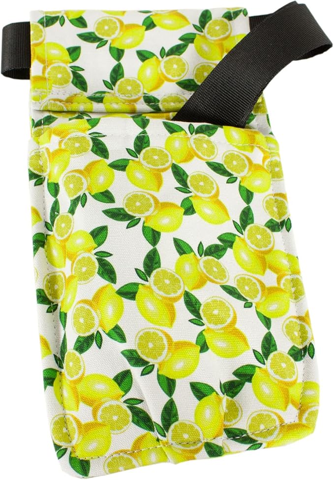 Appease Massage Lotion Bottle Holster - Fun and Stylish Washable Holsters - 100% Cotton Duck Cloth - Removable Belt, Use Ours or Your Own. Our Belt Fits 26-44 Inch Waists - Lemoncello