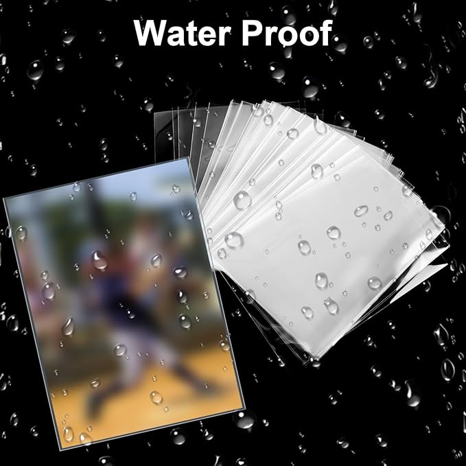 1000 Counts Premium Standard Baseball Trading Card Sleeves, Plastic Clear Protector, Soft Perfect Fit for Penny, Football, and Sports Cards