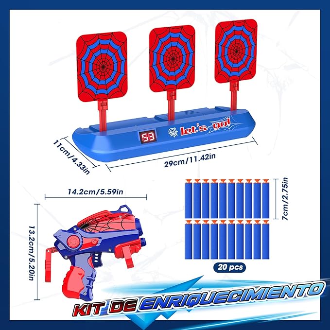 Shooting Toys for 3-12 Year Old Boys,Shooting Targets Age 4-6 6-8 Outdoor Games Garden Toys Family Fun for Birthday Halloween Christmas Easter Gifts for Boys Girls