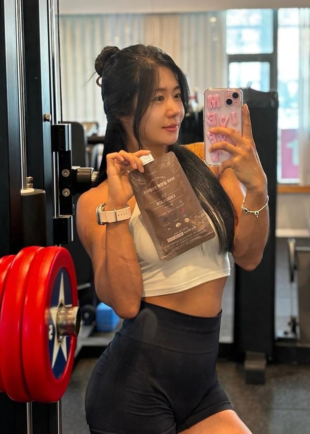 Korean Food All-In-One Multi Shake, Chocolate, Dietary Fiber, 7 Pack, 350g | Chocolate-flavored powder blend with dietary fiber in convenient individual packs