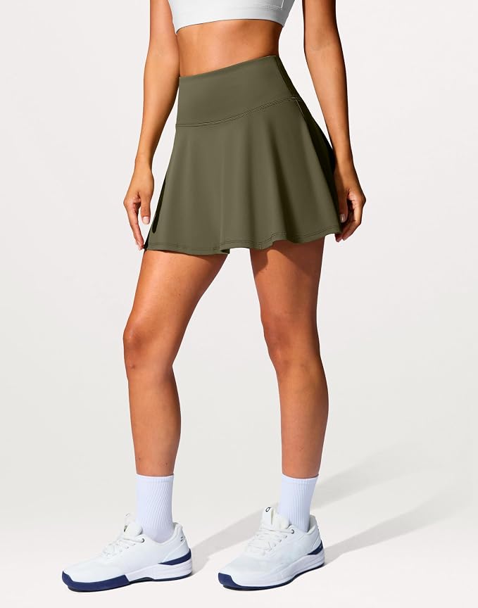 14" Tennis Skirt Golf Skorts with Pockets Tummy Control Shorts Pleated Skirts for Women Athletic Dressy Casual