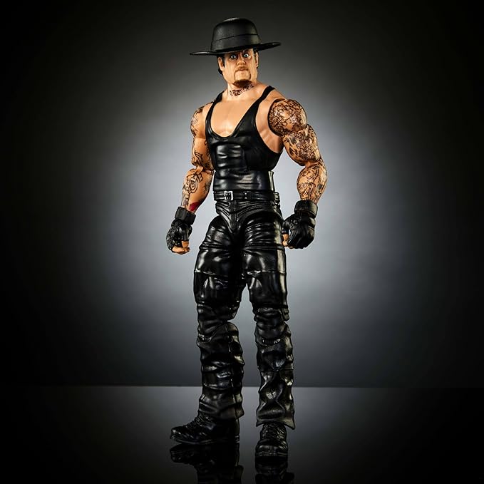 Mattel WWE Elite Collection Action Figure, SummerSlam Undertaker Collectible with Accessory & Referee Build-A-Figure Parts