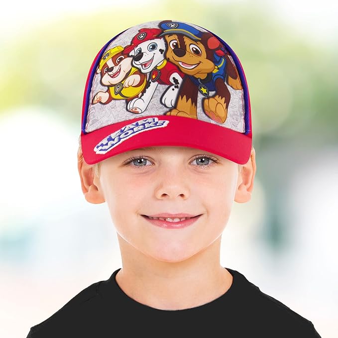 Nickelodeon Boys Baseball Cap, Paw Patrol Marshall Adjustable Toddler Hat, Ages 2-4 Or Boy Hats for Kids Ages 4-7
