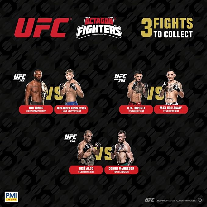UFC 4.5-Inch Articulated Action Figures Legendary Fights 2-Pack Mystery Assortment – Includes 2 Fighters, Accessories and Championship Belt | Official UFC Collectible by PMI – Random 1 of 3
