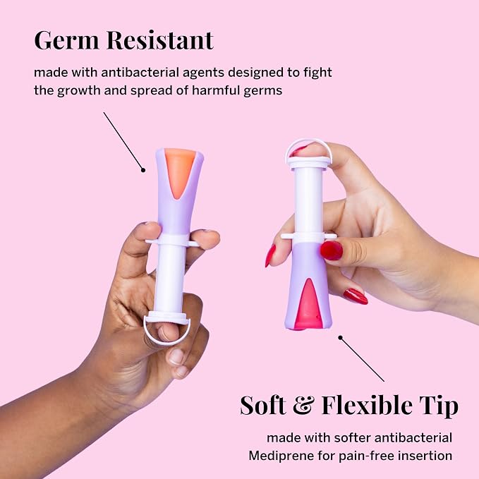 Pixie Menstrual Cup Collection - Inserts Like a Tampon™ - 2 Reusable Period Cups with Applicator, Sterilizer, Feminine Wash & Totes - All-in-One Easy Period Solution for Feminine Care