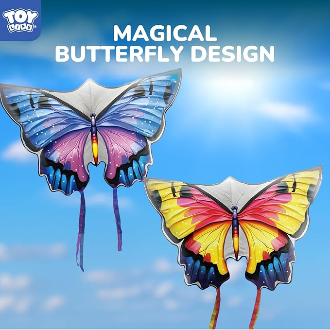 TOY Life 48.4'' Giant Girls Kites Easy to Fly for Kids Adults with 328.1 FT String, Beach Kite Outdoor Game Outside Toys Activity, Toys for Girls, Gift for Girls Ages 4-8