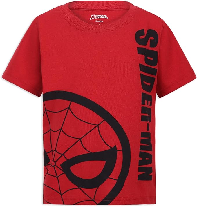 Marvel Spider-Man Boys 2 Piece Short Sleeve T-Shirt and Shorts Set for Toddlers