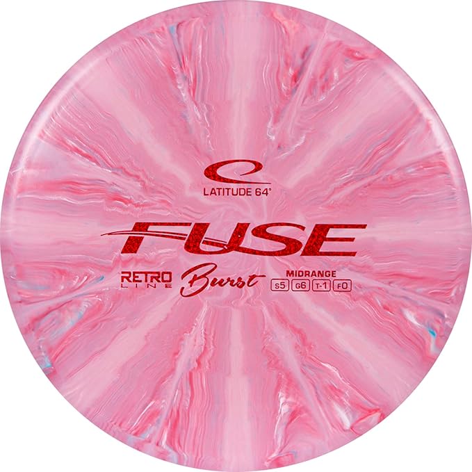 Latitude 64 Retro Burst Disc Golf Starter Set | Perfect Disc Golf Set for New to Intermediate Players | Includes Bonus Mini Marker | Grippy Base Plastic | Colors May Vary