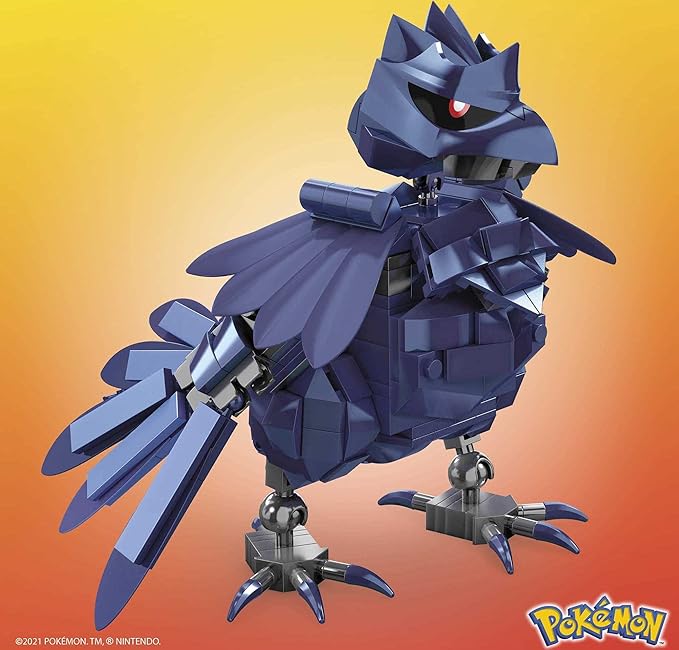 MEGA Corviknight Building Set With 340 Compatible Bricks and Pieces and Poké Ball, Toy Gift Set