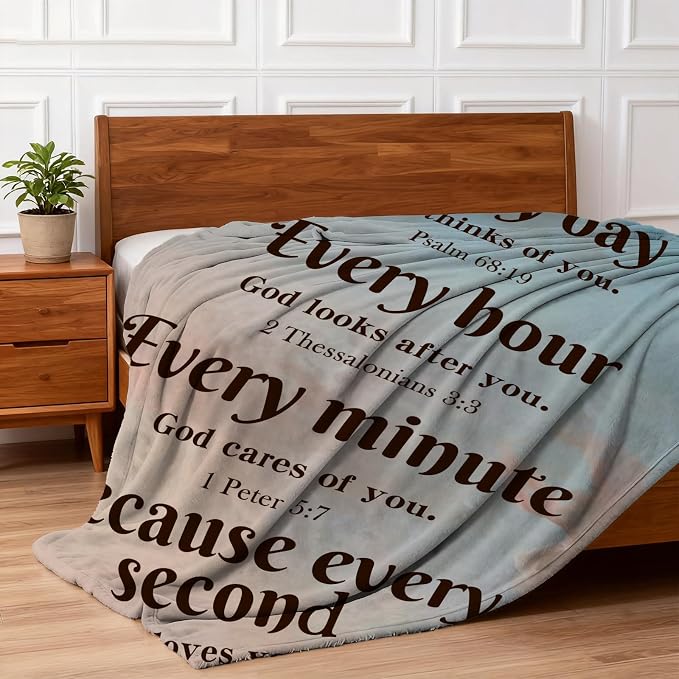 Christian Gifts for Women Faith, Inspirational Gifts for Women, Soft Throw Blankets, Religious Gifts for Women/Men, Spiritual Gifts Personalized Blankets for Adults/Kids 40"x 50"