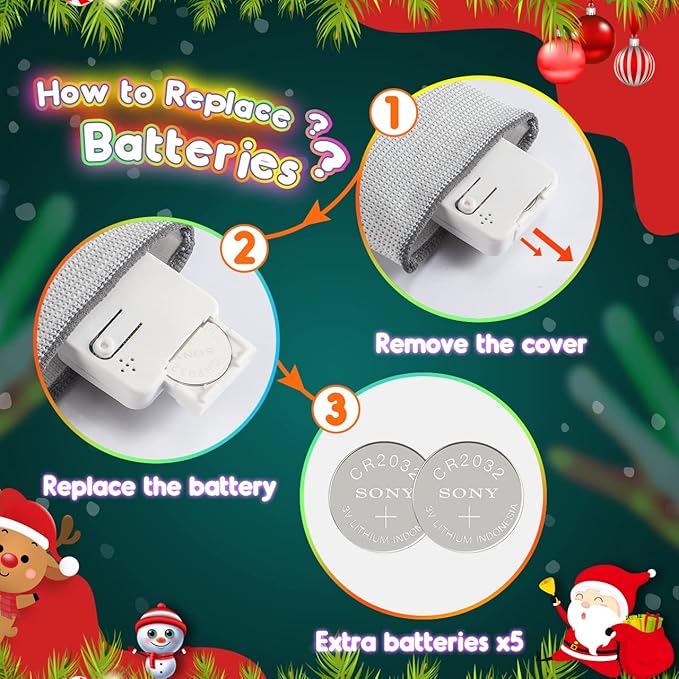 Cool Toys LED Gloves,Fun Toys for Kids Age 3-5 6-8 8-12 with 6 Flash Mode,Light Up Toy for Halloween Christmas Birthday Party