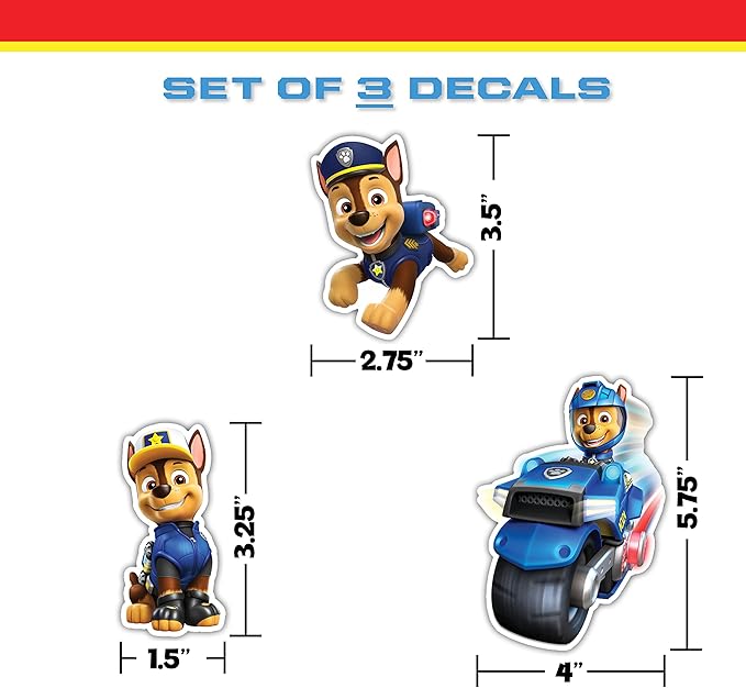 Paw Patrol Decals - Set of 12 Paw Patrol Stickers for Kids and Adults - Vinyl Decals for Laptop, Tumbler, Water Bottle, Vehicles - Nickelodeon Stickers