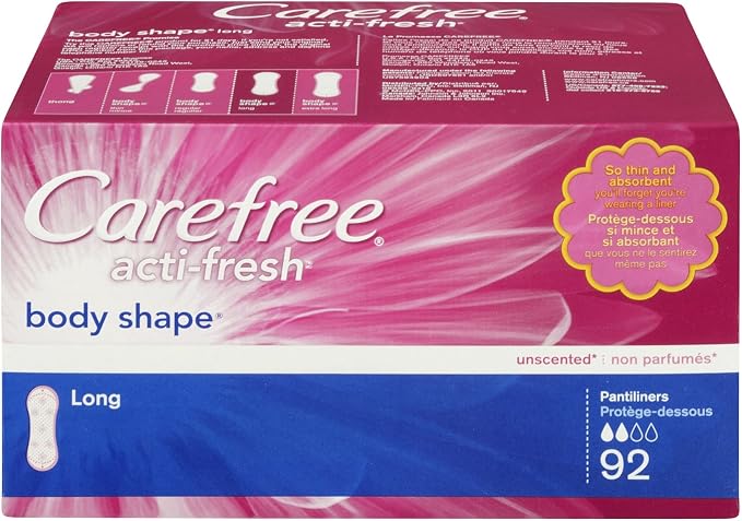Carefree Carefree Body Shape Long Unscented,92-Count