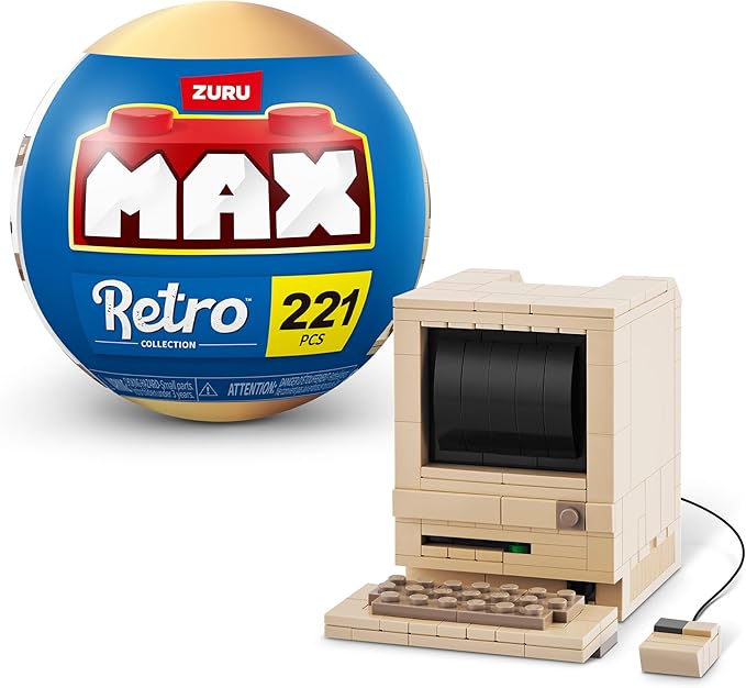 MAX Premium Retro Building Bricks Collection (Classic Computer) by ZURU, Building Bricks for Teens, Adults and Collectors. Build, Collect and Display Your Ultimate Collection of Retro Technology!