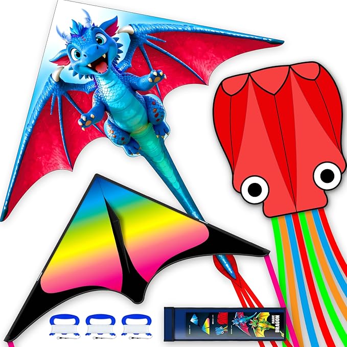 Kite for Ages 8-12, Easy to Fly and Assemble Rocket Kites for Beginner, Single Line String Professional Kites for Beach and Outdoor Activity