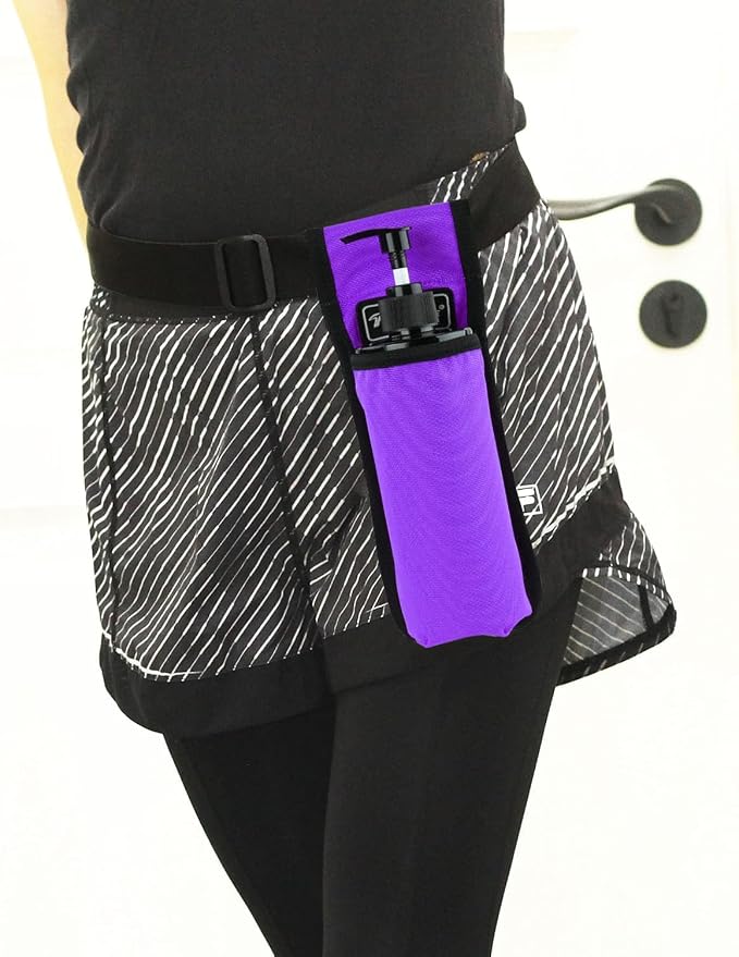 Tuhaoge Massage Bottle Bag Massage Oil Holster Lotion Holster Massage Therapist Massage Oil Holster Massage Lotion (TH1KD-Purple)
