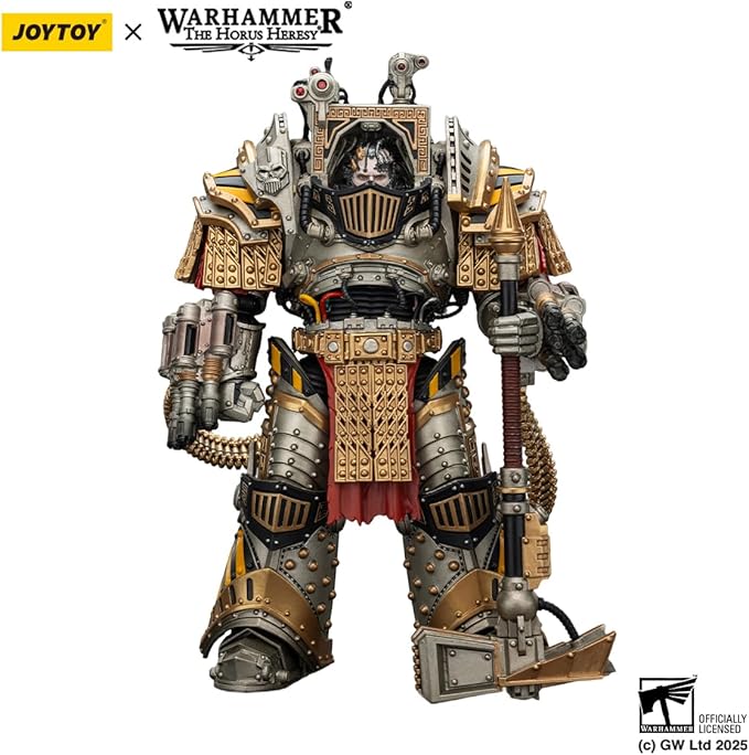 JOYTOY Warhammer The Horus Heresy 1/18 Scale Action Figure Mecha Joy Toy Collection Model Iron Warriors Perturabo, Primarch of The lVth Legion
